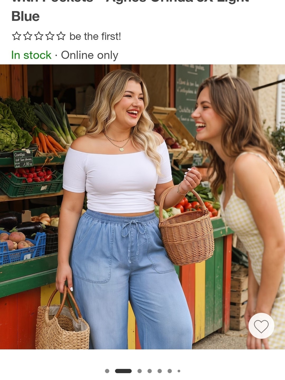 Target Light Blue Wide Leg Capris - Picture 2 of 3